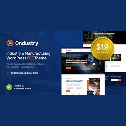 Ondustry - Industry & Manufacturing FSE WordPress Theme