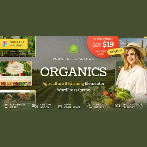 Organics – Agriculture & Food Farm WordPress Theme