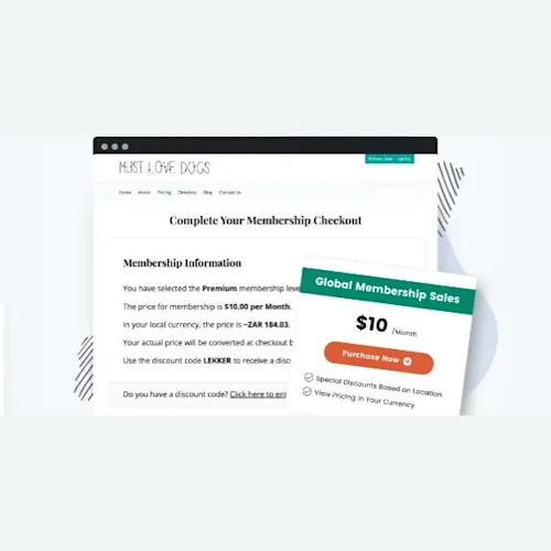 Paid Membership Pro Local Pricing