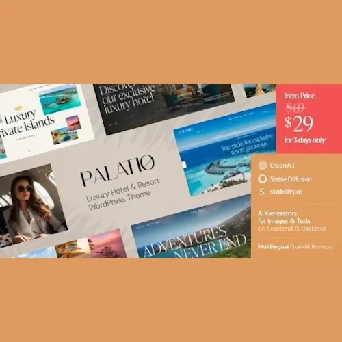 Palatio – Luxury Hotel & Resort WordPress Theme