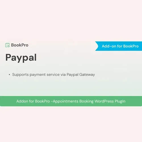 PayPal Payments Standard Add-on for BookPro Plugin