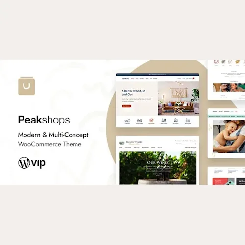 PeakShops – Modern & Multi-Concept WooCommerce Theme