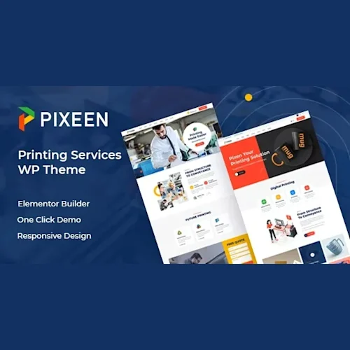 Pixeen - Printing Services Company WordPress Theme with RTL Support
