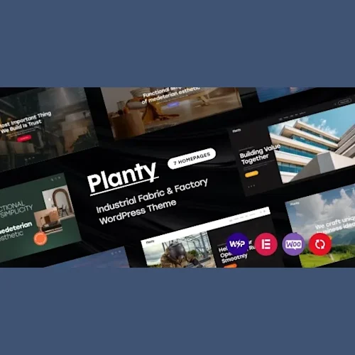 Planty - Industrial Fabric & Factory WordPress Theme