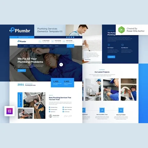 Plumbr - Plumbing Services Elementor Template Kit