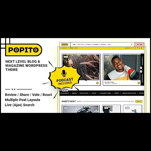 Popito Blog & Magazine WordPress Theme