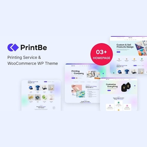 PrintBe Printing Service & WooCommerce WordPress Theme