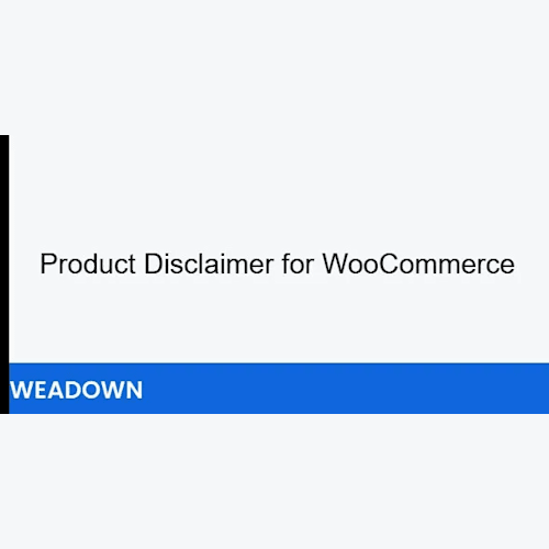 Product Disclaimer for WooCommerce