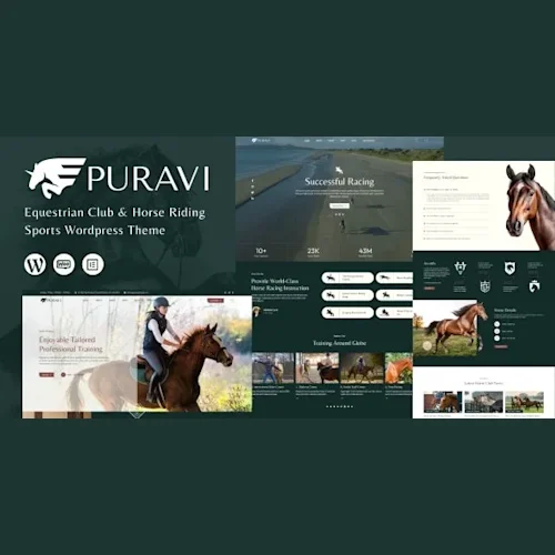 Puravi - Equestrian Club & Horse Riding Sports Theme