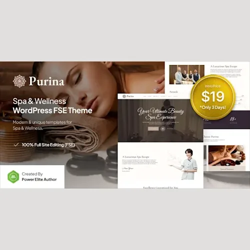 Purina – Spa & Wellness FSE WordPress Theme