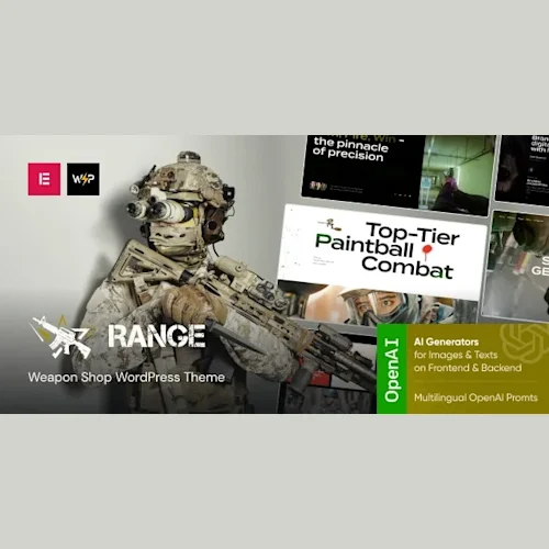 Range – Weapon Shop WordPress Theme