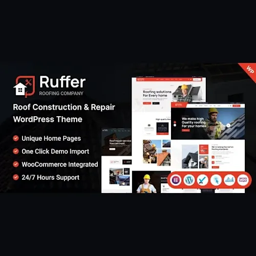 Ruffer - Roof Construction & Repair WordPress Theme