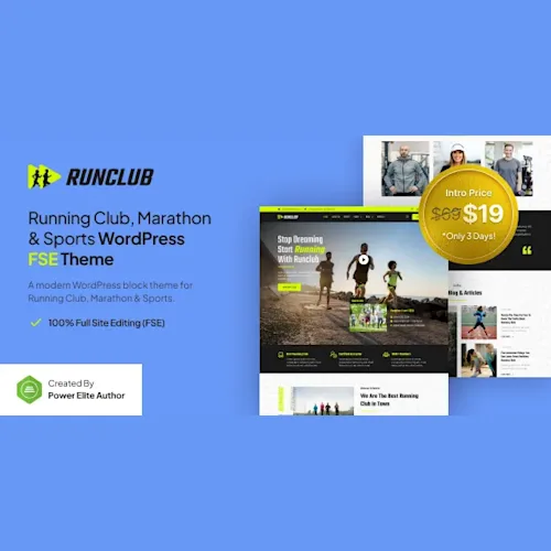 Runclub – Running Club & Sports WordPress Theme