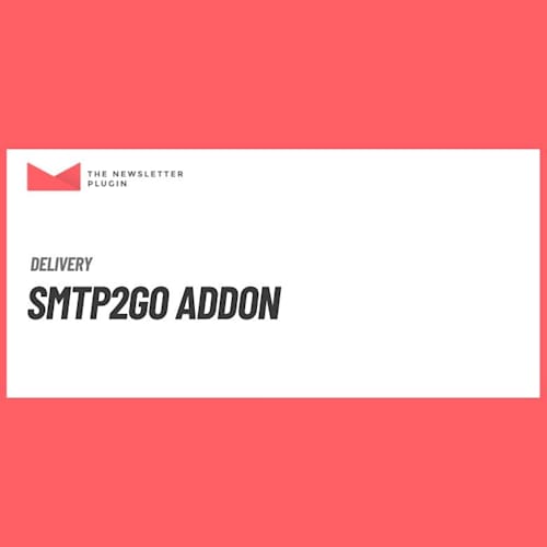 Newsletter SMTP2Go Addon