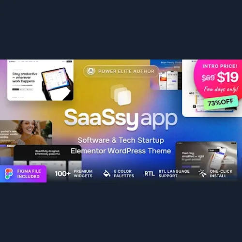 SaaSsy App - Software, SaaS & Tech Startup WordPress Theme