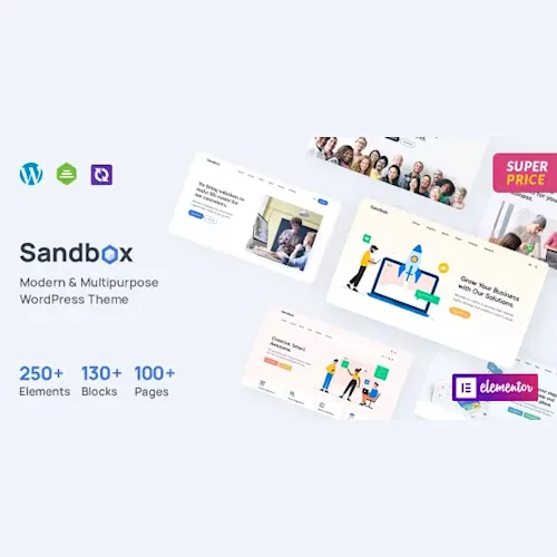 Sandbox Modern & Multipurpose WordPress Theme