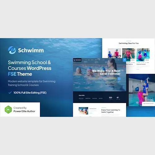 Schwimm – Swimming School & Course FSE WordPress Theme