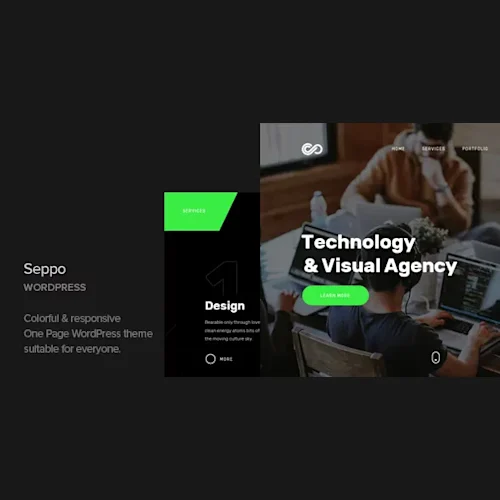 Seppo – Corporate One Page WordPress Theme