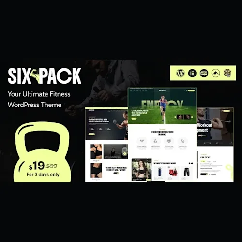 SixPack - Fitness WordPress Theme