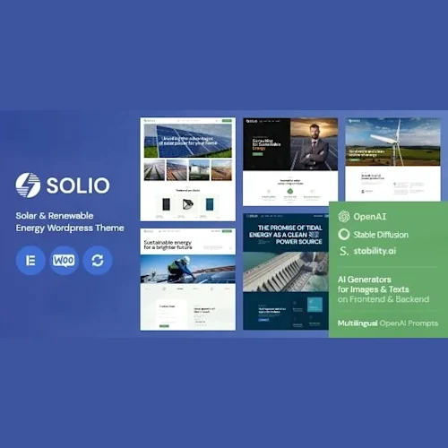 Solio - Solar & Renewable Energy WordPress Theme