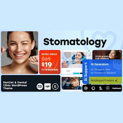 Stomatology - Dentist & Dental Clinic WordPress Theme