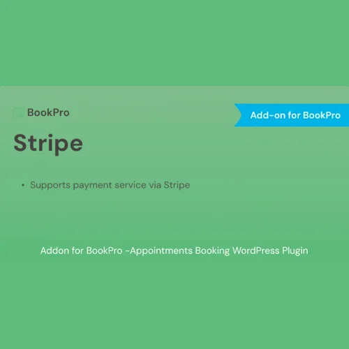 Stripe Payment Add-on for BookPro Plugin