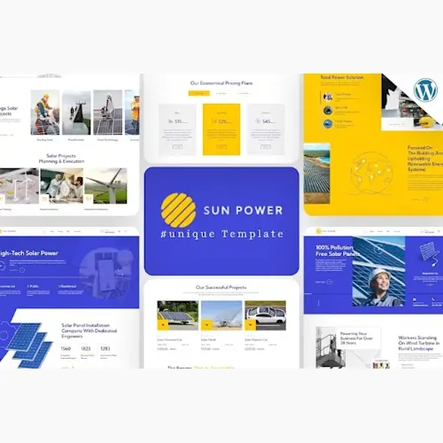 SunPower – Solar Renewable Energy WordPress Theme