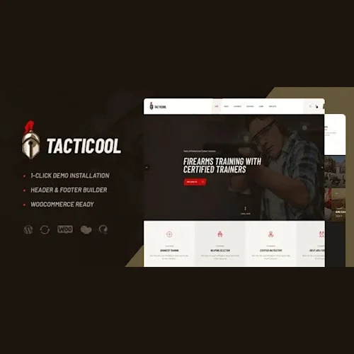 Tacticool Shooting Range & Gun Store WordPress Theme
