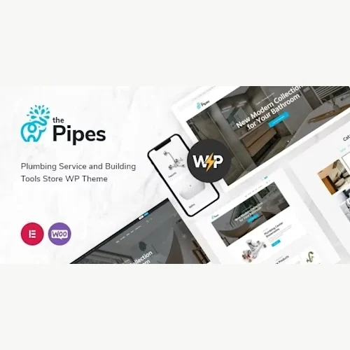 The Pipes - Plumbing Service and Building Tools Store WordPress Theme