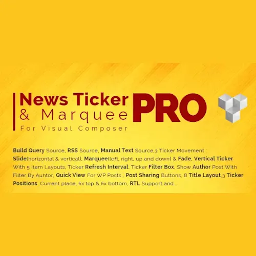 Pro News Ticker & Marquee for Visual Composer