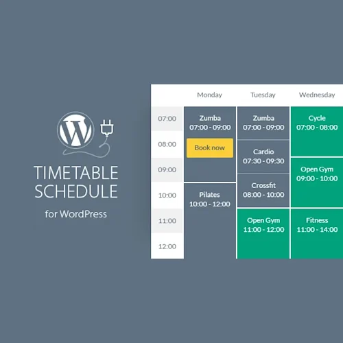 Timetable Responsive Schedule for WordPress