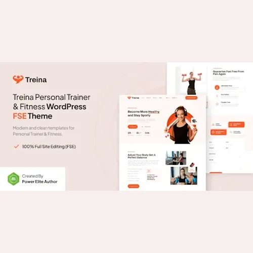 Treina – Personal Trainer & Fitness FSE WordPress Theme