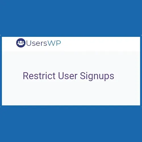 UsersWP Restrict User Signups