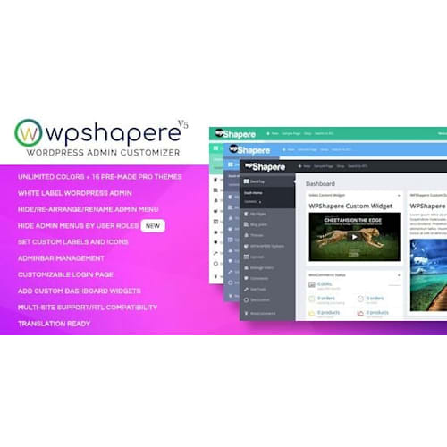 WordPress Admin Theme – WPShapere