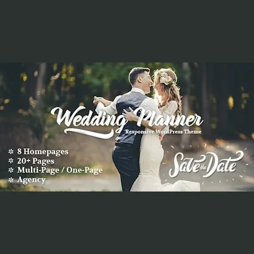 Wedding Planner – Responsive WordPress Theme