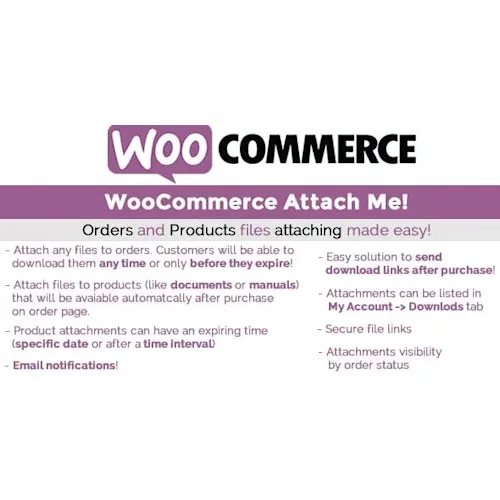 WooCommerce Attach Me! Plugin