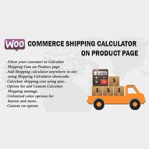 WooCommerce Shipping Calculator on Product Page
