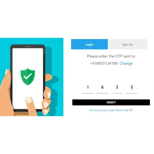 XooTix One Time Password (OTP) Login