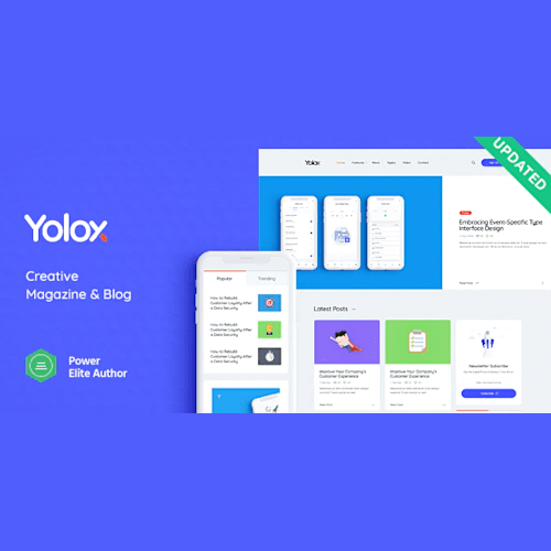 Yolox Modern WordPress Blog Theme for Business & Startup