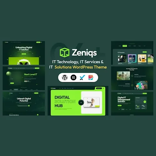 Zeniqs IT - Technology and IT Solutions WordPress Theme