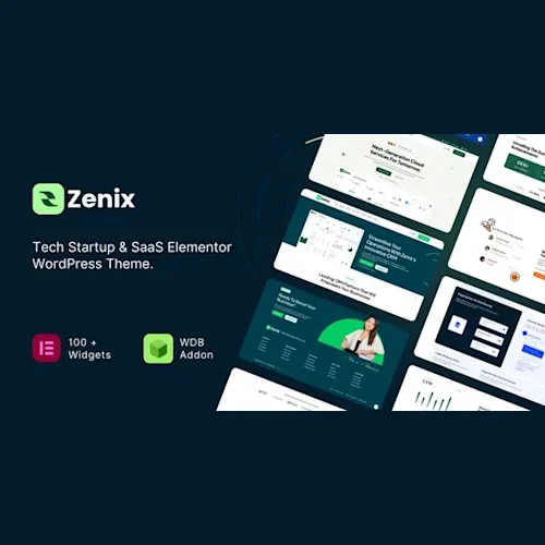 Zenix – Tech Startup & SaaS Elementor WordPress Theme