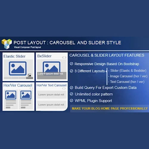 PW Carousel/Slider Post Layout for Visual Composer