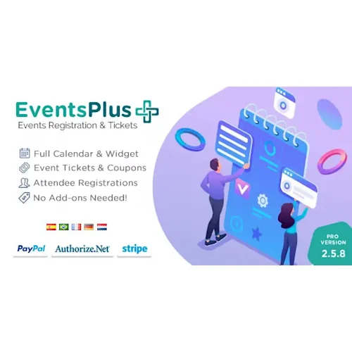 WP EventsPlus Events Calendar Registration & Booking