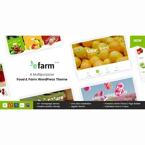 eFarm - A Multipurpose Food & Farm WordPress Theme