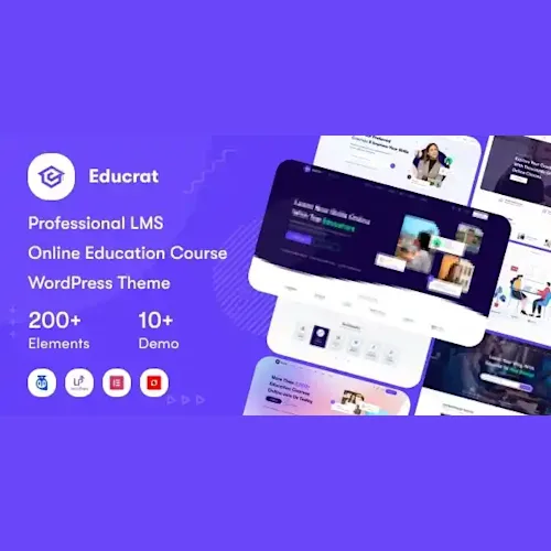 Educrat – Online Course Education WordPress Theme
