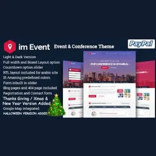 imEvent – Conference, Meetup & Christmas WordPress Theme