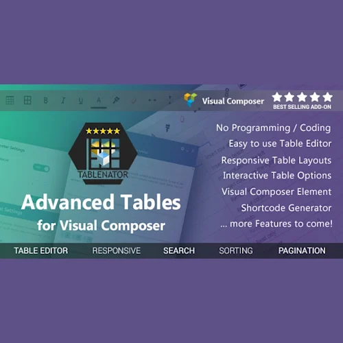 Tablenator Advanced Tables for Visual Composer