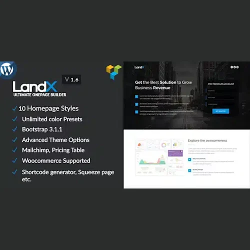 LandX Multipurpose WordPress Theme for Marketing Agency