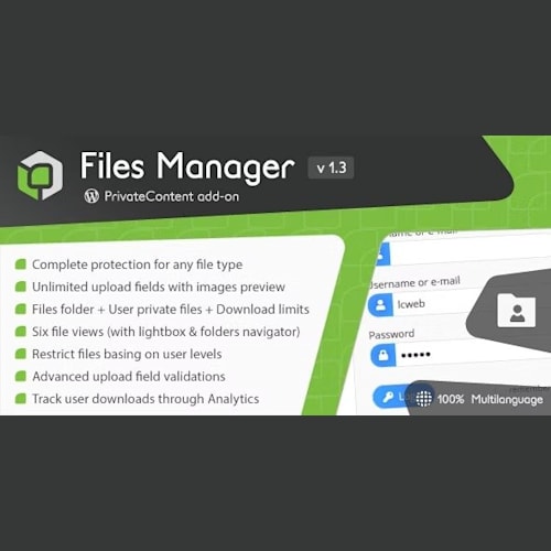 PrivateContent – Files Manager Add-on