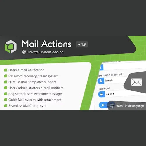 PrivateContent Mail Actions Add-on